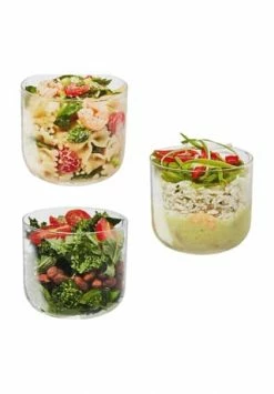 Black+blum LONDON Lunchschale, Glas, 600 Ml Gesamt: Höhe 9,5cm, Durchmesser 12cm -Geschirr Verkaufs-Shop unnamed file 139