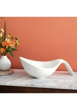 Villeroy & Boch Schüssel Mit Griff Flow Gesamt: Länge 43cm, Breite 26cm, Höhe 15,8cm -Geschirr Verkaufs-Shop unnamed file 194