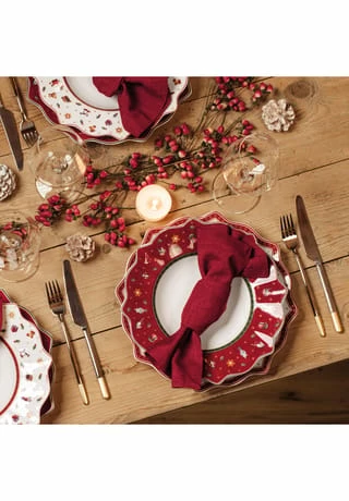 Villeroy & Boch Speiseteller Rot Toy's Delight Gesamt: Länge 29cm, Breite 29cm, Höhe 3,6cm 2 Villeroy & Boch Speiseteller Rot Toy's Delight Gesamt: Länge 29cm, Breite 29cm, Höhe 3,6cm – Bild 2