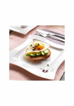 Villeroy & Boch Frühstücksteller Quadrat NewWave Gesamt: Länge 24cm, Breite 24cm, Höhe 2,2cm -Geschirr Verkaufs-Shop unnamed file 294