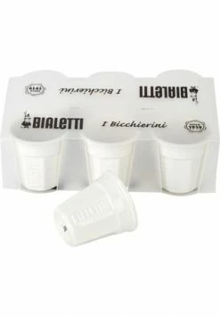 BIALETTI Espressobecher "Bicchierino", Porzellan, 6er-Pack WEISS -Geschirr Verkaufs-Shop unnamed file 51