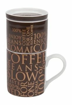 KÖNITZ Henkelbecher "Coffee For One", 370 Ml Braun