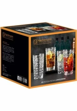 Nachtmann Longdrink-Gläser "Bossa Nova", Glas, 4er-Set -Geschirr Verkaufs-Shop unnamed file 858