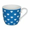 KÖNITZ Henkelbecher "Hearts", Blau, 425 Ml Blau/ Weiß