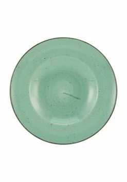 CreaTable Vintage Nature Pastateller, Rund, 27 Cm, 500g, Porzellan, Handgemalt Gesamt: Höhe 4cm, Durchmesser 27cm