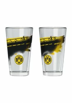 Fanartikel BVB Wasserglas Mit Südtribüne, 2er-Set