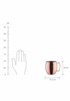 BUTLERS® MOSCOW MULE Becher Glänzend 470ml -Geschirr Verkaufs-Shop unnamed file 958